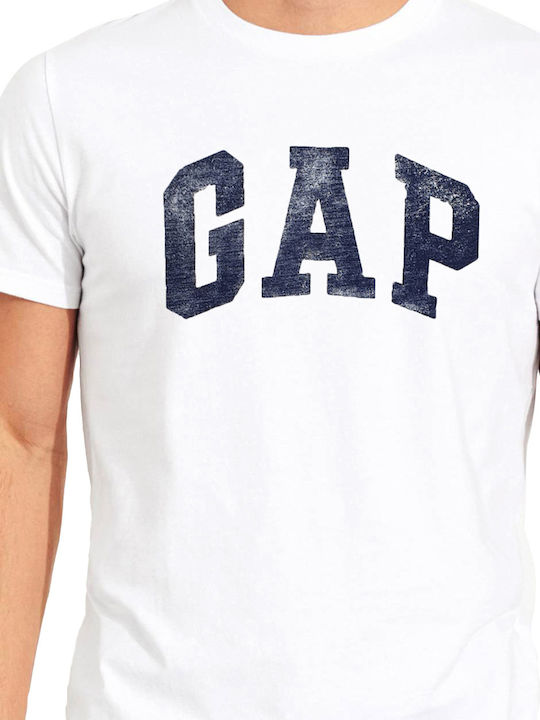 GAP Ανδρικό T-shirt Κοντομάνικο Λευκό