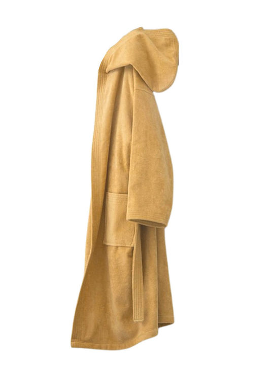 Nima Zen Halat de baie cu Glugă Mustard Beige 400gr/m²