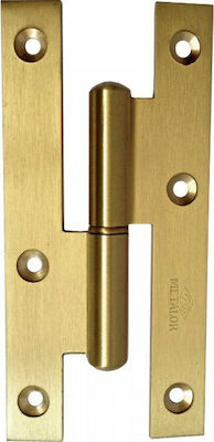 Amig 403 Metallic Door Hinge Lift Off Χρυσό Αριστερός 140x61mm