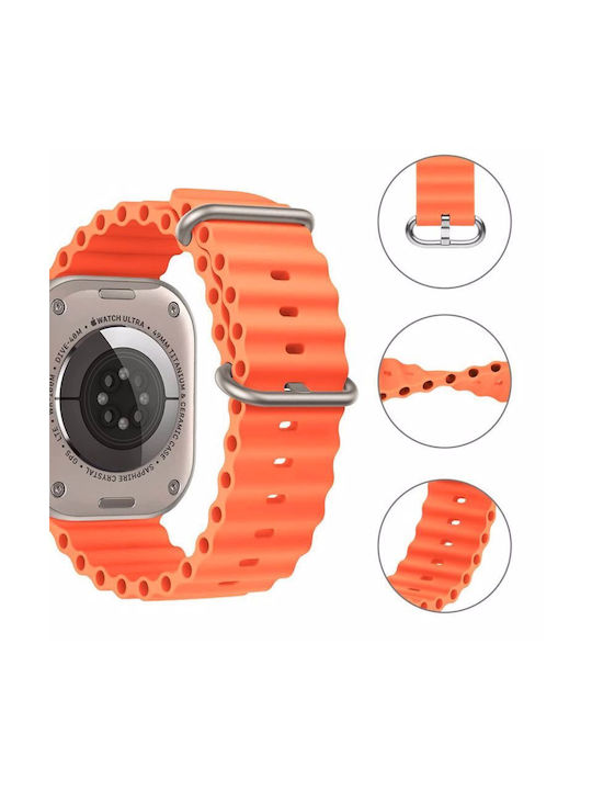 Tech-Protect IconBand Pro Strap Silicone Orange (Apple Watch 42/44/45mm) THP1576