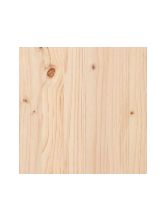 vidaXL Ράγα Μπάνιου Μονή Επιτοίχια με Βίδες ​90x90cm Καφέ