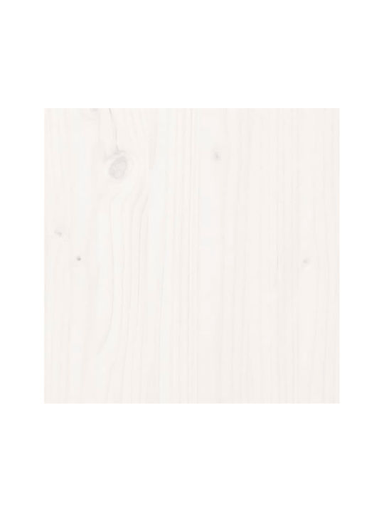 vidaXL Ράγα Μπάνιου Μονή Επιτοίχια με Βίδες ​60x60cm Λευκή