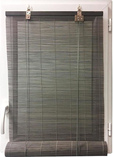 Beschattungsrollo Bamboo in Gray Farbe L90xH180cm Beschattungsrollo Bamboo in Gray Farbe L90xH180cm