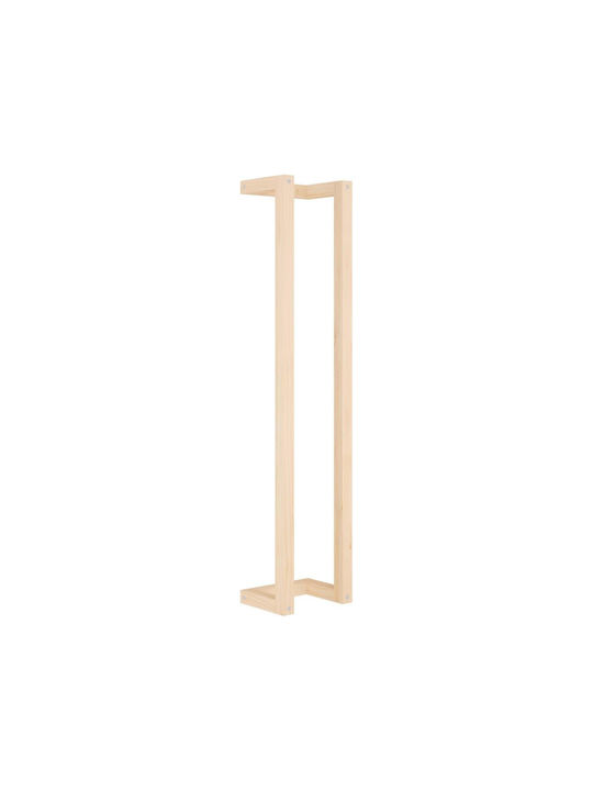 vidaXL Ράγα Μπάνιου Μονή Επιτοίχια με Βίδες ​110x110cm Καφέ