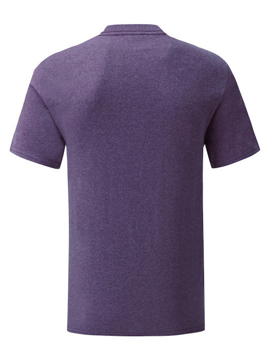 Fruit of the Loom Iconic 150 T Ανδρικό Διαφημιστικό T-shirt Κοντομάνικο Heather Purple