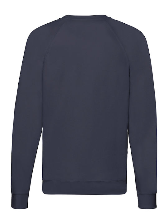 Fruit of the Loom Lightweight Raglan Men's Long Sleeve Promotional Blouse Deep Navy