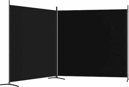 vidaXL Dekorativer Raumteiler Stoff mit 2 Paneelen 348x180cm