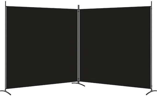 vidaXL Dekorativer Raumteiler Stoff mit 2 Paneelen 348x180cm
