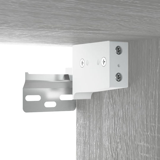 vidaXL Waschtisch mit Waschbecken & Spiegel L41xB38.5xH45cm Grey Sonoma