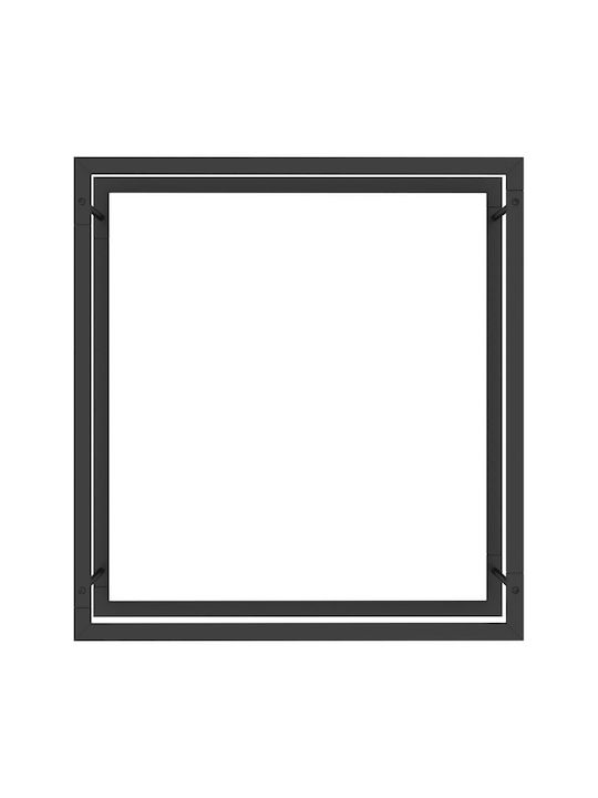vidaXL Μεταλλικό Ράφι Αποθήκευσης Ξύλων 80x28x86cm Μαύρο