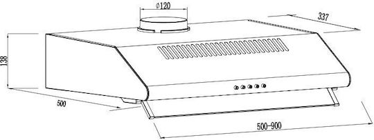 Gruppe Pratico 500 S-3002A-A01-M11-500 50см Бял