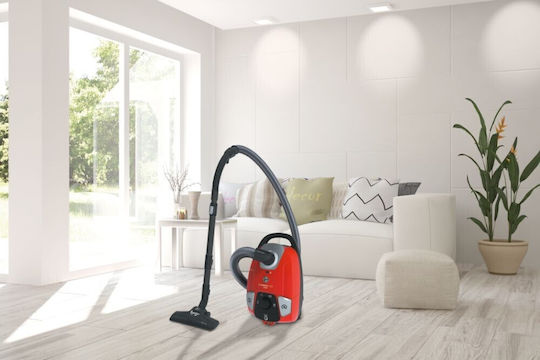 Hoover HE310HM 011 Ηλεκτρική Σκούπα 850W με Σακούλα 3.5lt Κόκκινη