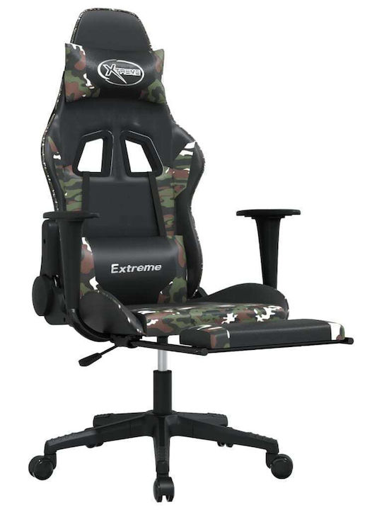 vidaXL 3143710 Καρέκλα Gaming Δερματίνης Μαύρο/Παραλλαγή