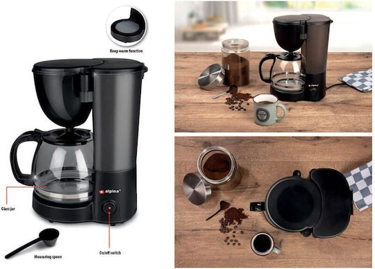 Alpina Appliances Filter Coffee Machine 750W Black