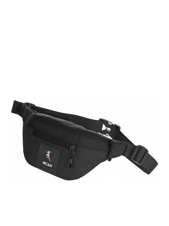 Herren Bum Bag Taille Schwarz