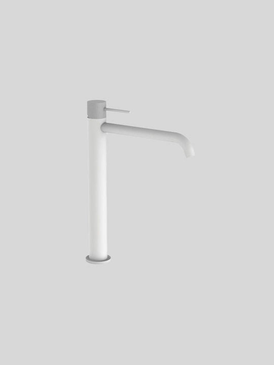 Teorema Lab Mixing Tall Sink Faucet White