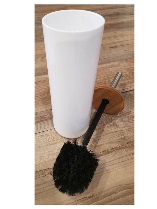 Evideco Inox Badezimmer Toilettenbürste Weiß