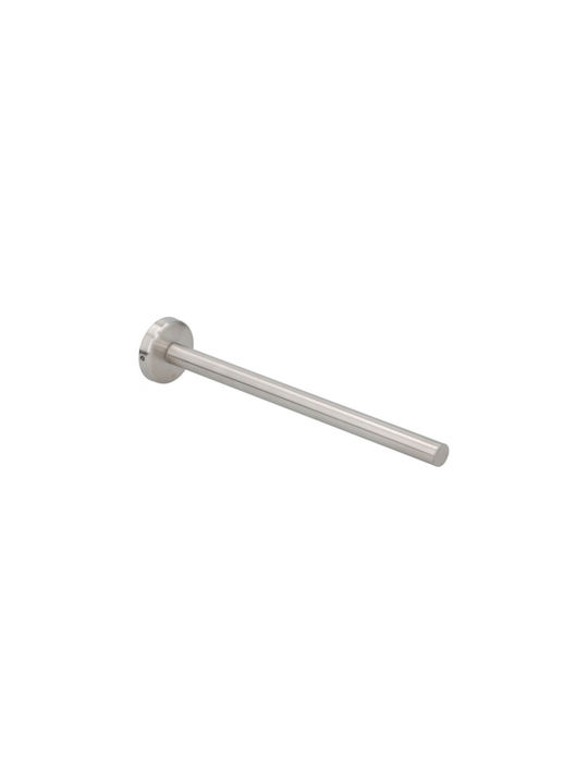 Alpina Single Wall-Mounted Bathroom Rail ​49x5.8cm Inox Silver