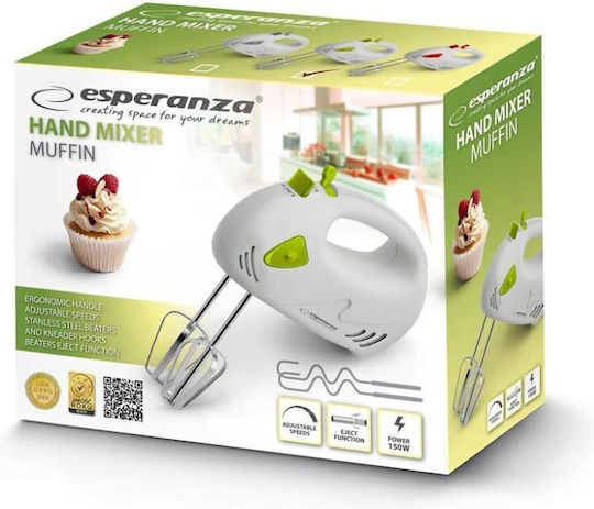 Esperanza Миксер Ръчен 125W Зелен