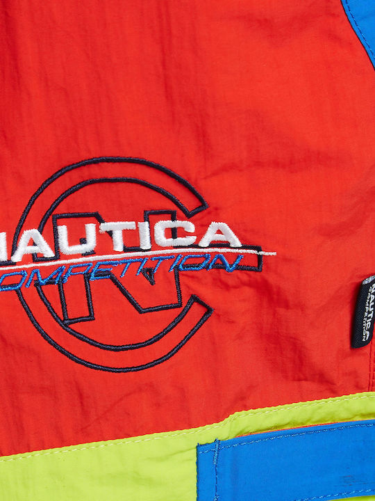 Nautica Men's Swimwear Shorts Red Striped