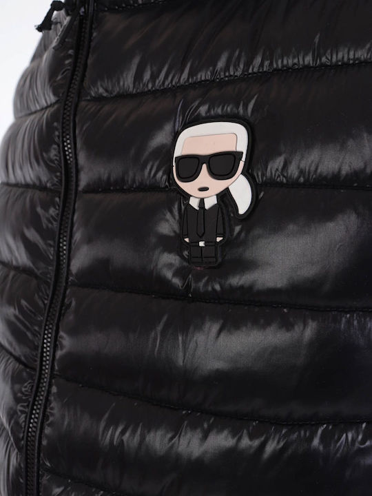 Безръкаво Мъжко Яке Puffer Черно