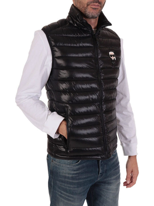 Безръкаво Мъжко Яке Puffer Черно