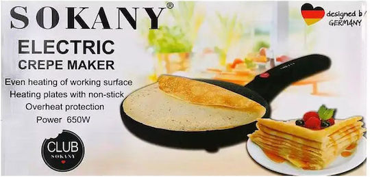 Sokany SK-901 Crepe Maker 20cm Black 650W