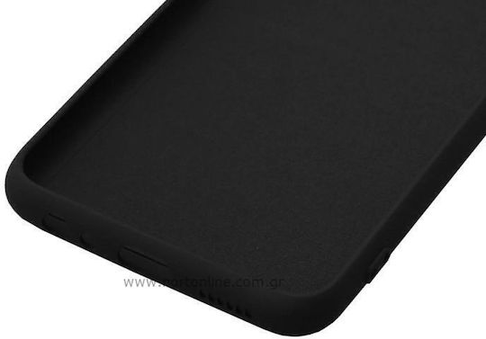 iNOS Liquid Umschlag Rückseite Silikon Schwarz (Galaxy A22 5G)