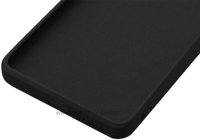 iNOS Liquid Silicon Silicone Back Cover Black (Poco F3 / Mi 11i)