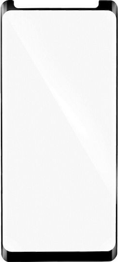 Full Glue Full Face Tempered Glass Μαύρο (Galaxy S8+)