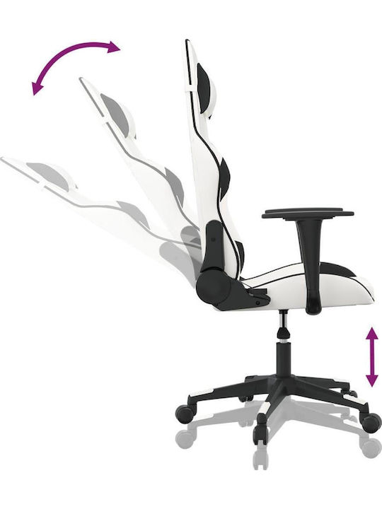 vidaXL 3143762 Gaming Stuhl Weiß