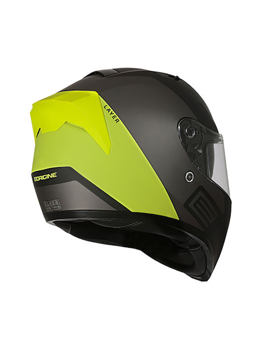 Origine Strada Advanced Черен Мат Жълт Каска За Мотор Full Face ECE 22.05 1520гр