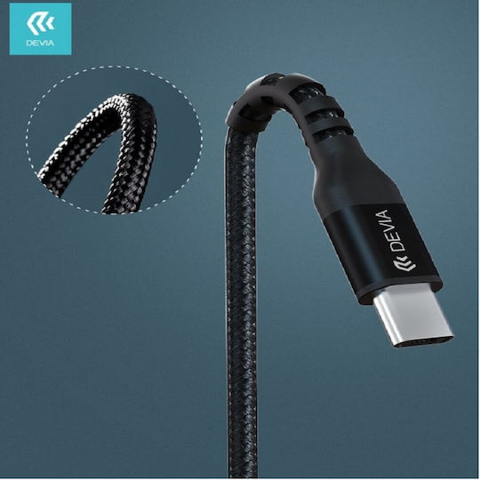 Devia USB-C to Lightning Cable 20W Μαύρο 1.5m (DVCB-DVCB-350085)