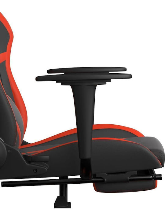 vidaXL 345435 Gaming Chair with Footrest Black/Red