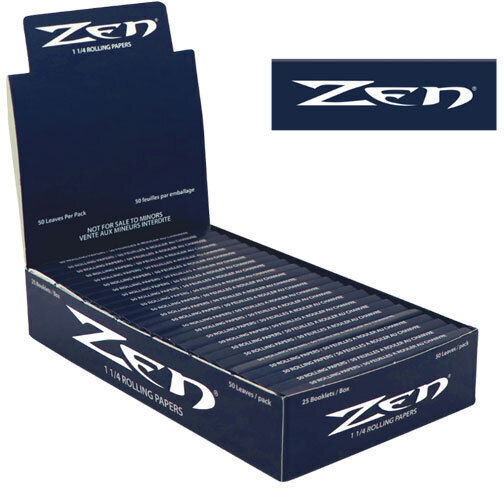 Zen Collection Blue Organic Hemp Zigarettenpapiere 1+1/4 50 Blätter 25Stück