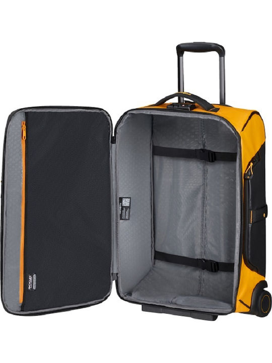 Samsonite Ecodiver Βαλίτσα Ταξιδίου Καμπίνας Υφασμάτινη Κίτρινη με 2 Ρόδες Ύψους 55εκ.