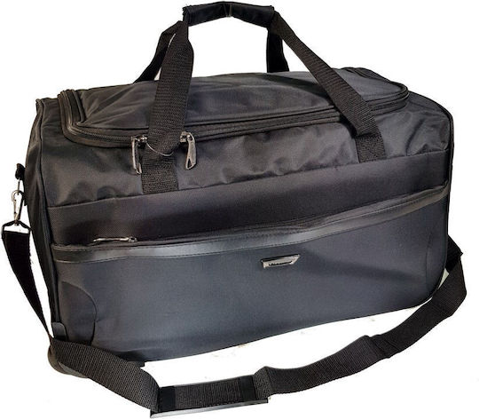Diplomat Sack Voyage 46lt Black with Wheels Fabric L55xW30xH31cm