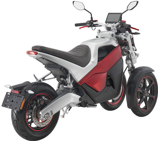 WheelnWater Ηλεκτρικό Μηχανάκι Ισχύος 5000W με Τελική Ταχύτητα 95km/h Αυτονομίας 210km Κόκκινο