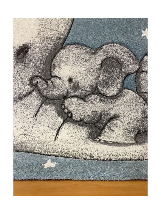 Koulis Carpets Ελεφαντάκι Παιδικό Χαλί Γαλάζιο 230x165cm