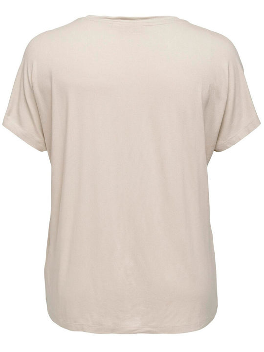 Only Damen T-shirt Beige