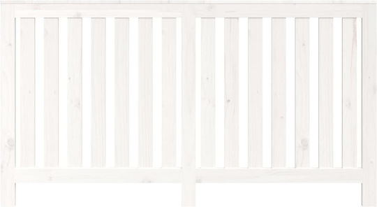 vidaXL Husă Pentru Radiator Din Lemn Masiv Alb 153x19x84cm