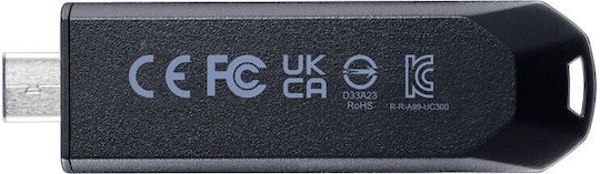 Adata UC300 256GB USB 3.2 Stick cu conexiune USB-C Negru