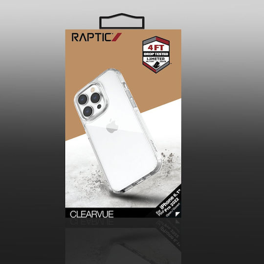 Raptic X-Doria Clearvue Back Cover Σιλικόνης Διάφανο (iPhone 14 Pro)