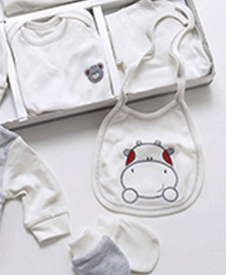 Funky Newborn Clothing Set Animals for Boy for 0-1 months 10pcs