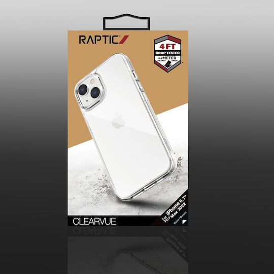 Raptic X-Doria Clearvue Umschlag Rückseite Silikon Transparent (iPhone 14 Plus)