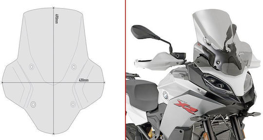 Givi Διάφανη Ζελατίνα Μοτοσυκλέτας D5137S για BMW F 900 XR GIVBMWZEL17