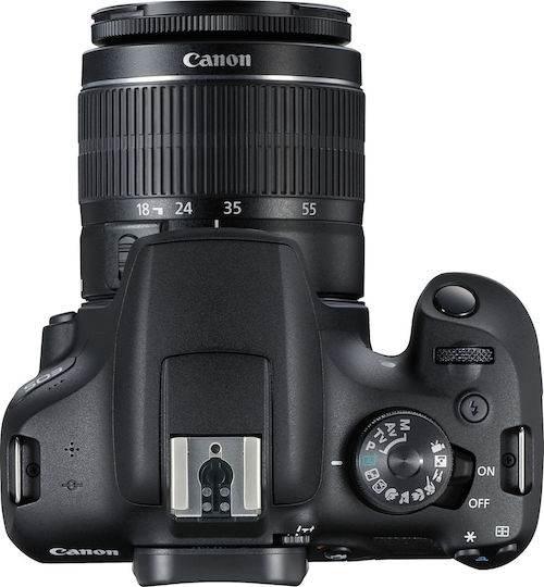 Canon DSLR Camera EOS 2000D Crop Frame Kit (EF-S 18-55mm F3.5-5.6 SEE) Black
