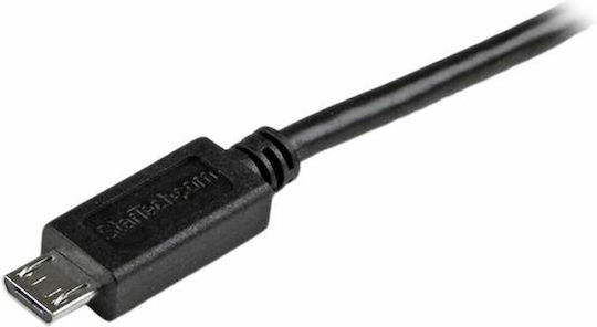 StarTech Regular USB 2.0 to micro USB Cable Μαύρο 1m (USBAUB1MBK)