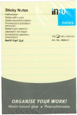 Info Post-it Notes Pad 100 Sheets Yellow 10x15cm