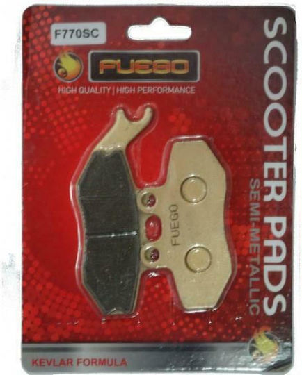 Fuego Racing Τακάκια Μοτοσυκλέτας Εμπρός F770SC για Piaggio Beverly 125-200 (F/R), Gilera Runner 125-180-200 για Gilera Runner Piaggio Beverly 125